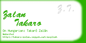 zalan takaro business card