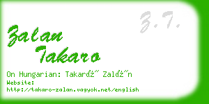 zalan takaro business card